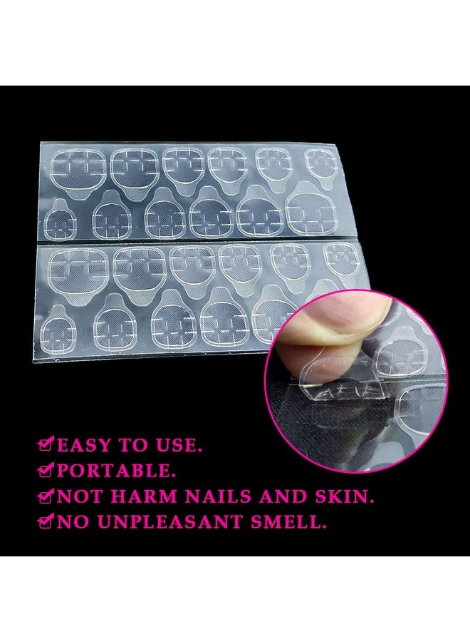 نوفال 1200 قطعة (50 ورقة) علامات لاصقة للأظافر، علامات لاصقة مقاومة للماء قابلة للتنفس، أطراف أظافر صناعية لاصقة، ملصقات لاصقة لاصقة للغاية لفن الأظافر بالضغط - Image 4