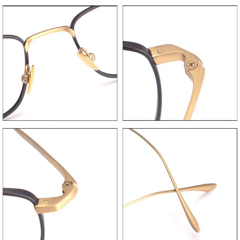 Chord F Titanium Eyeglass Frames for Women, Make the Face Look Smaller, Can Be Fitted with Prescription Lenses, Available in Multiple Colors, Trendy and Fashionable for Men, Suitable for Business Use - Image 5