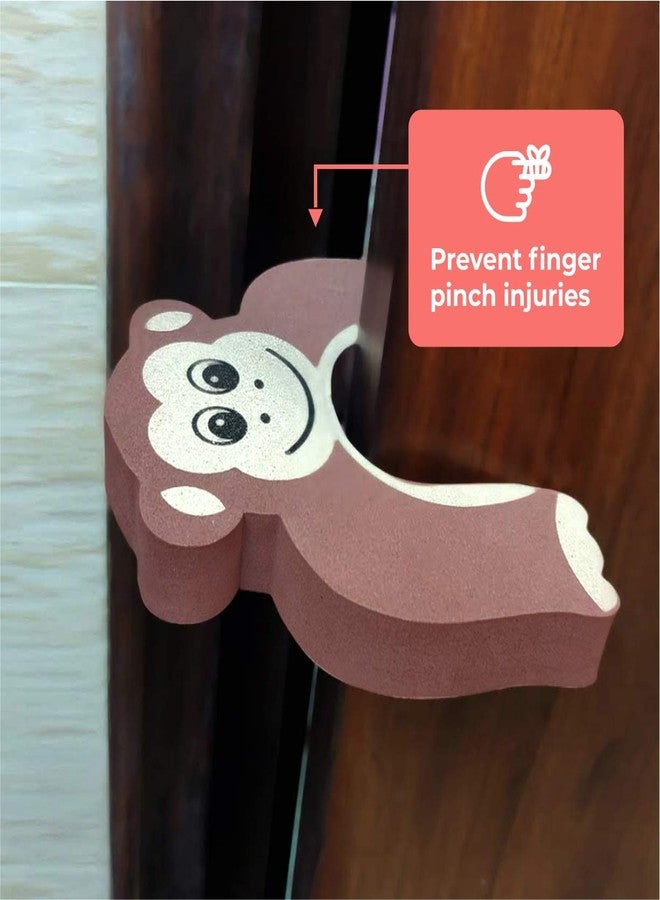 BabySafeHouse Pre-Taped Furniture Edge Guard and Corner Protector - 6.5ft Edge + 4 Corner Guards and Monkey Shape Door Stopper (Brown Color) for Baby Proofing & Child Safety - Image 5