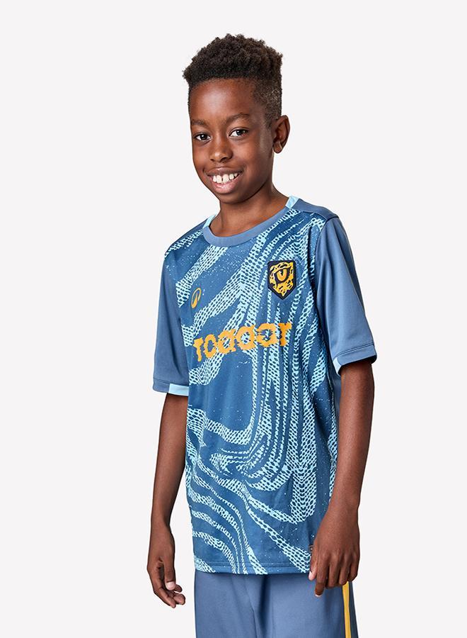 DECATHLON Kids' Short-Sleeved Football Shirt Viralto Roarrr Cheetah - & - Image 1