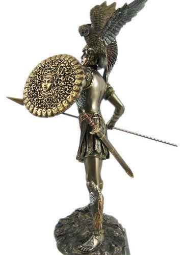 Private Label Athena Greek Goddess Bronzed Statue Sculpture Minerva - Image 2