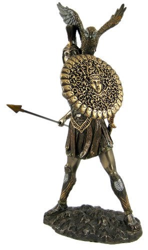 Private Label Athena Greek Goddess Bronzed Statue Sculpture Minerva - Image 3