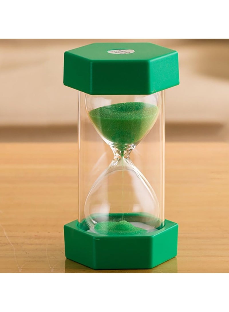 Rubik Sand Timer, 30 Minutes Creative Vintage Hourglass for Office Home Kitchen Desktop Decoration (Green, 30 min) - Image 1