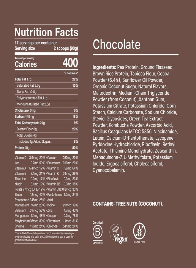 Huel Black Edition | Chocolate 40g Vegan Protein Powder | Nutritionally Complete Meal Replacement | 27 Vitamins and Minerals, Gluten Free | 17 Servings - Image 5