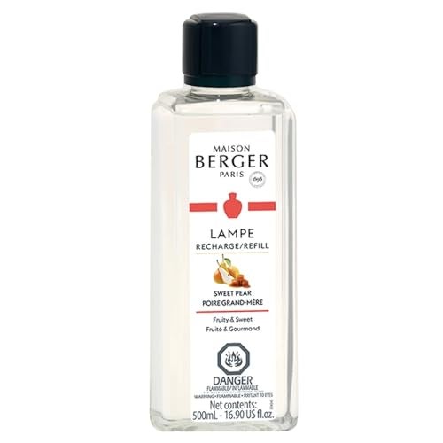 Maison Berger Sweet Pear | Lampe Berger Fragrance Refill by Maison Berger | for Home Fragrance Oil Diffuser | Purifying and perfuming Your Home | 16.9 Fluid Ounces - 500 milliliters | Made in France - Image 1