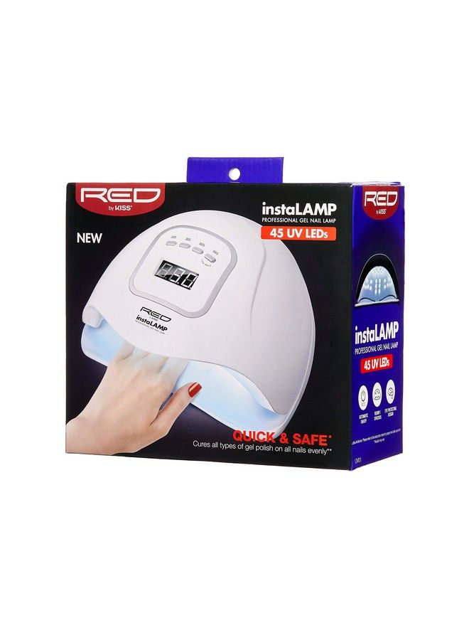 Red by Kiss Instalamp Professional Gel Nail Lamp 45 Uv Leds With 4 Timers  - Image 4