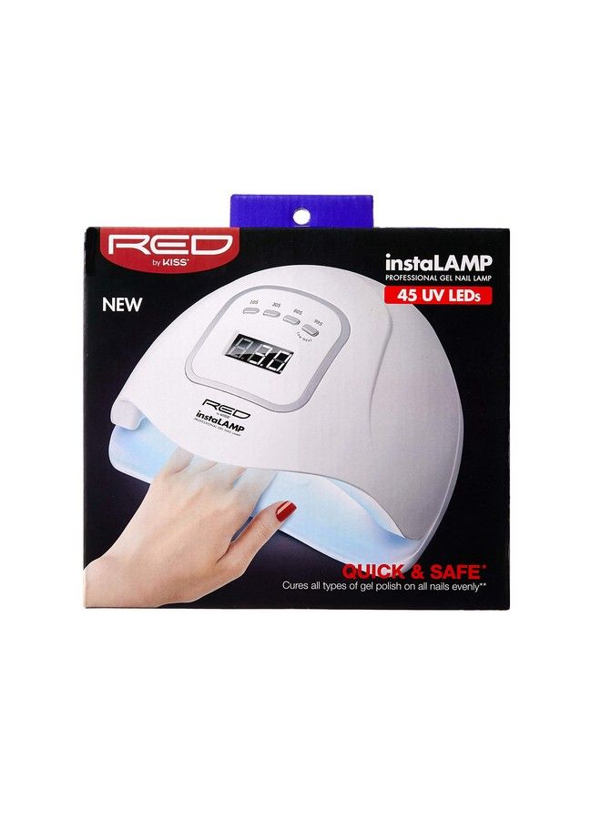 Red by Kiss Instalamp Professional Gel Nail Lamp 45 Uv Leds With 4 Timers  - Image 3