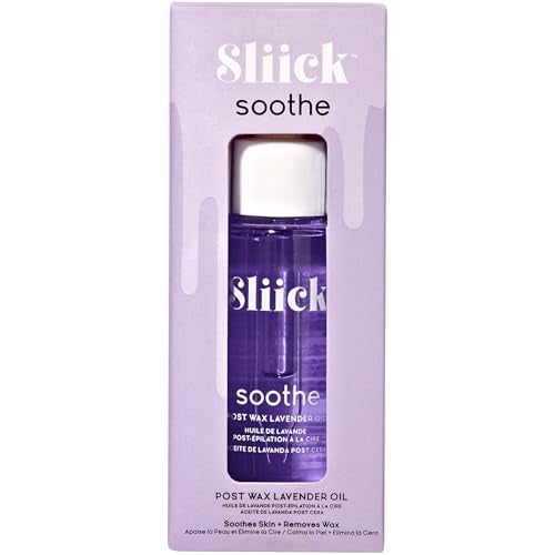 Sliick Soothe Post Wax Oil with Lavender Soothing After Waxing Oil Treatment After Wax Care for Bikini Area Body 1 oz