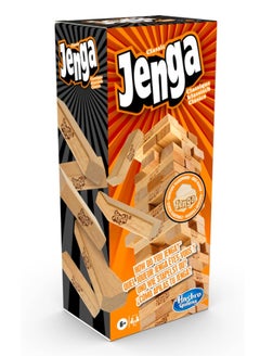 Classic Jenga Game, Genuine Hardwood Blocks, Jenga Stacking Tower Party Game For Family And Kids 9 x9 x 18.91 Centimeter