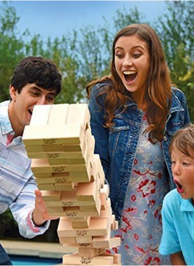 HASBRO - GAMING - Classic Jenga Game, Genuine Hardwood Blocks, Jenga Stacking Tower Party Game For Family And Kids 9 x9 x 18.91 Centimeter - Image 1