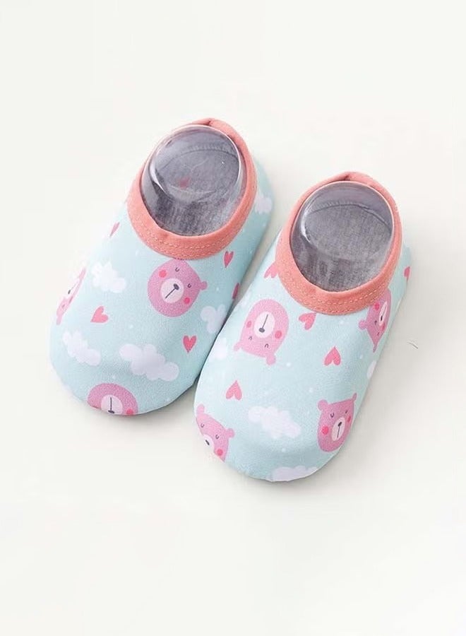 Unewshi Infant Water Socks Toddler Baby Boys Girls Non-Slip Socks Barefoot Quick-Dry Non-Slip Swim Socks Aqua Water Shoes for Beach Swimming Pool Water Park - Image 1