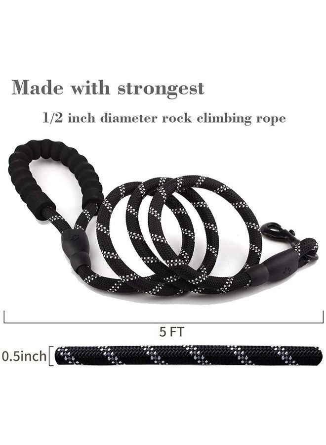 NIBEMINENT Strong Dog Belt With Comfortable Padded Handle Black 1.6meter - Image 5