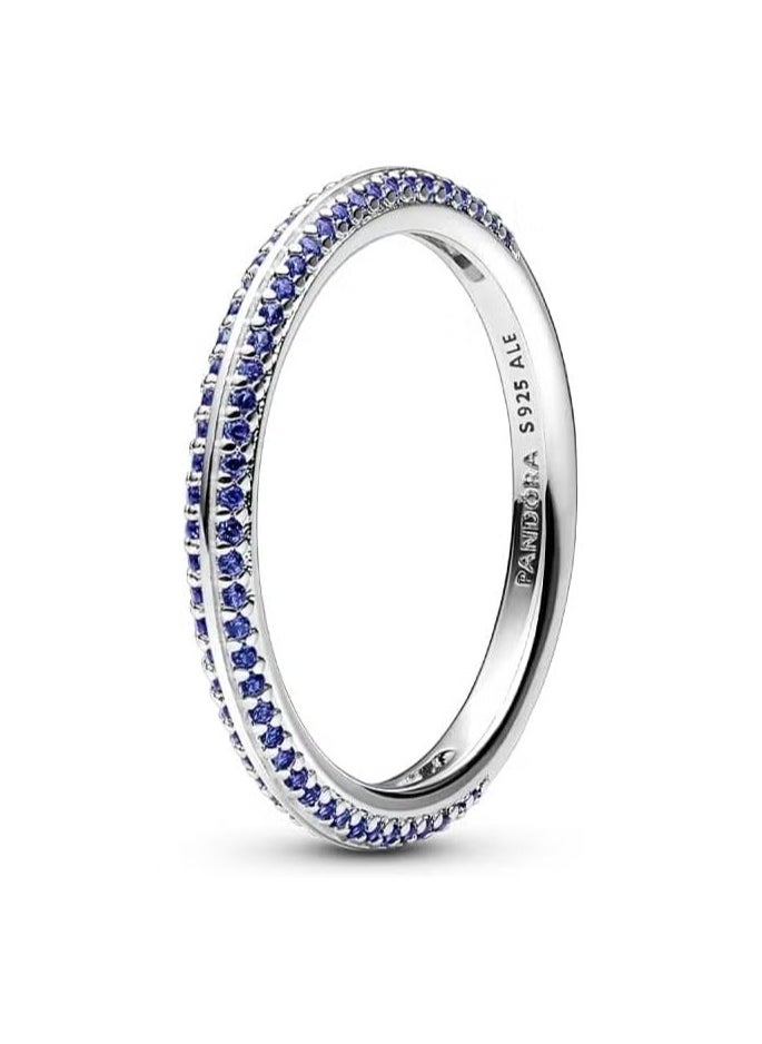 PANDORA Pandora ME Blue Pavé Ring, Size 58  - Image 1