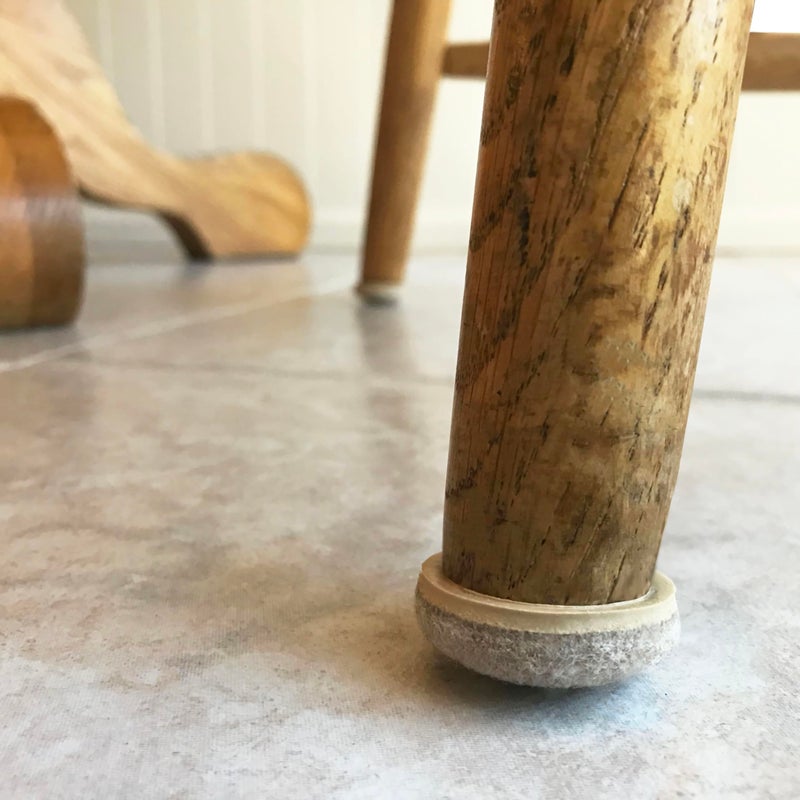 Super Sliders Secure Grip Formed Felt Movers For Furniture To Protect Hard Surfaces, 1.5"", Beige (20 Pack) - Image 5
