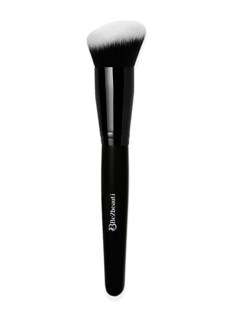 Be2beauti Be2beauti Blush Brush for Face Makeup – Multi-Functional Concealer & Contour Brush for Liquid, Cream & Powder – Soft Dense Vegan Kabuki Cheek Brush - Image 1