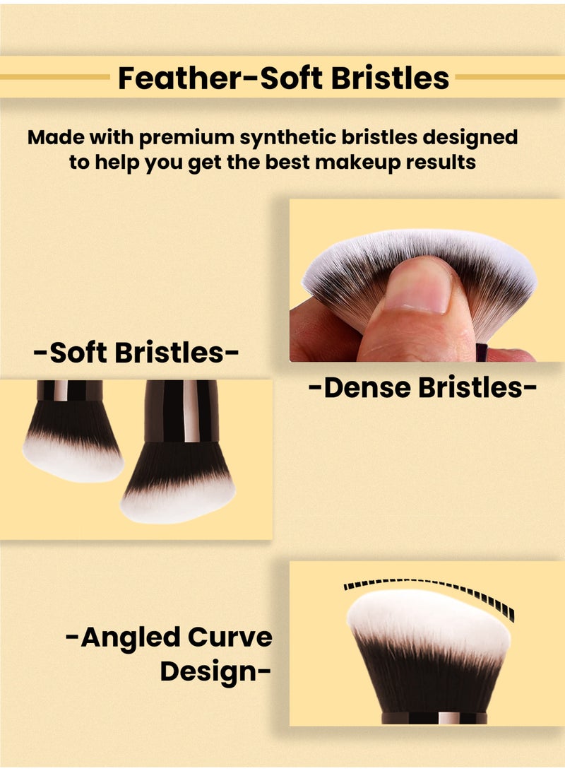 Be2beauti Blush Brush for Face Makeup – Fluffy Blusher Brush & Cheek Makeup Brush for Liquid, Cream & Powder – Soft Dense Makeup Blush Brush - Image 4