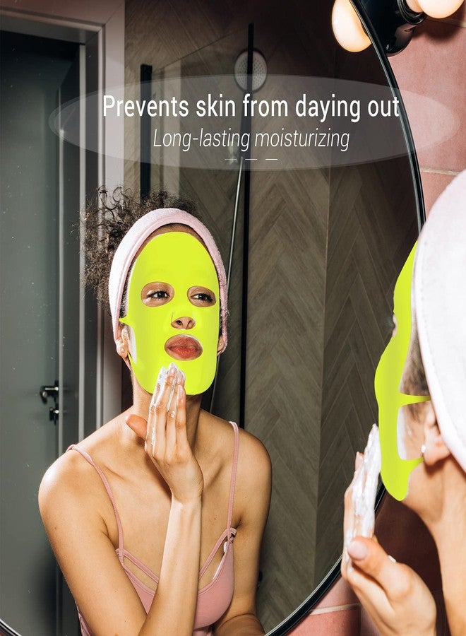 Maitys 5 Pcs Reusable Silicone Face Mask Cover for Sheet Mask, Chic Colors - Image 5