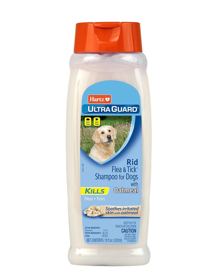 Hartz UltraGuard Rid Flea & Tick Oatmeal Dog Shampoo, Model:3270002305