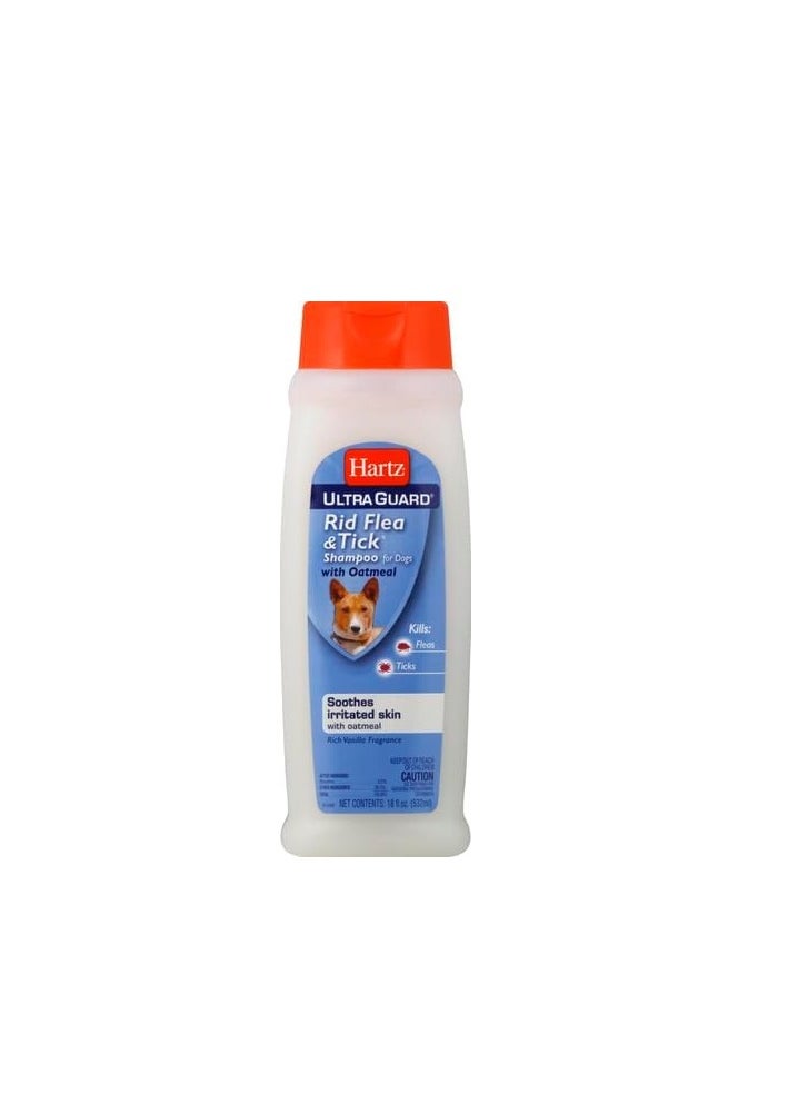 Hartz UltraGuard Rid Flea & Tick Oatmeal Dog Shampoo, Model:3270002305
