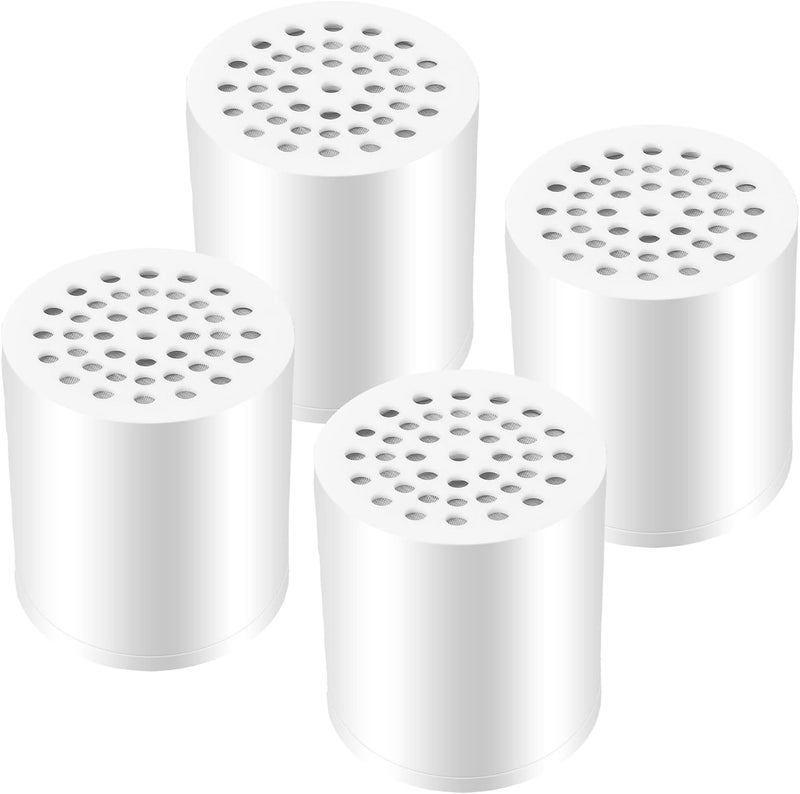 Laicky 4 Pack 20 Stage Shower Filter Universal Replacement Cartridge Hard Water Purifier Removes Chlorine, Heavy Metals, Iron, Other Sediments, Water Softener with High Output - Image 1