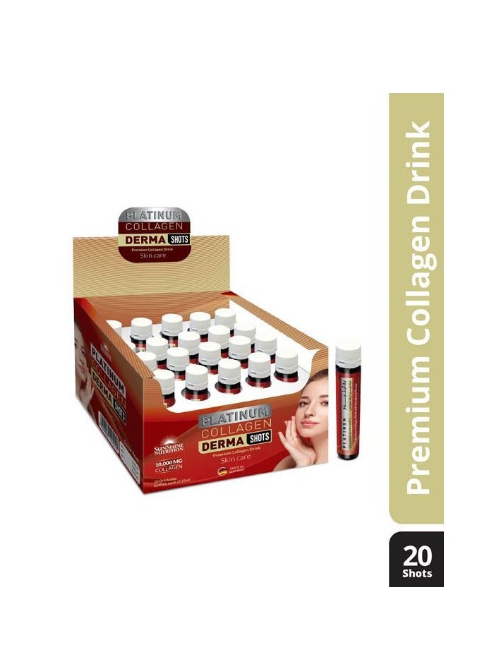 Sunshine Nutrition Platinum Collagen Derma Shots 20'S 25 ml