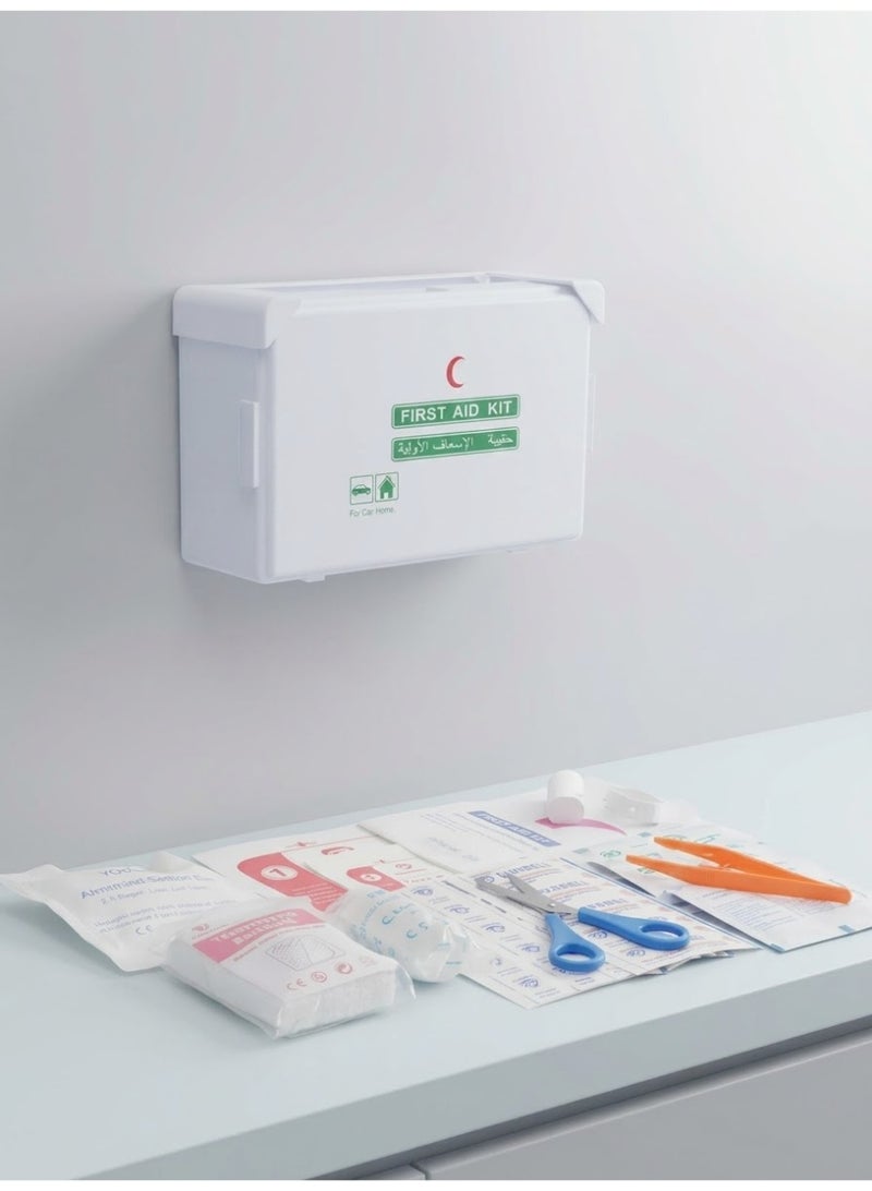 SolidX Premium Automotive First Aid Kit, Hard Plastic Case with Essential Emergency Medical Supplies – Portable Safety Kit For Cars, SUVs, Vans, Trucks, Home, Office & Travel – Ideal for Roadside Emergencies - Image 2