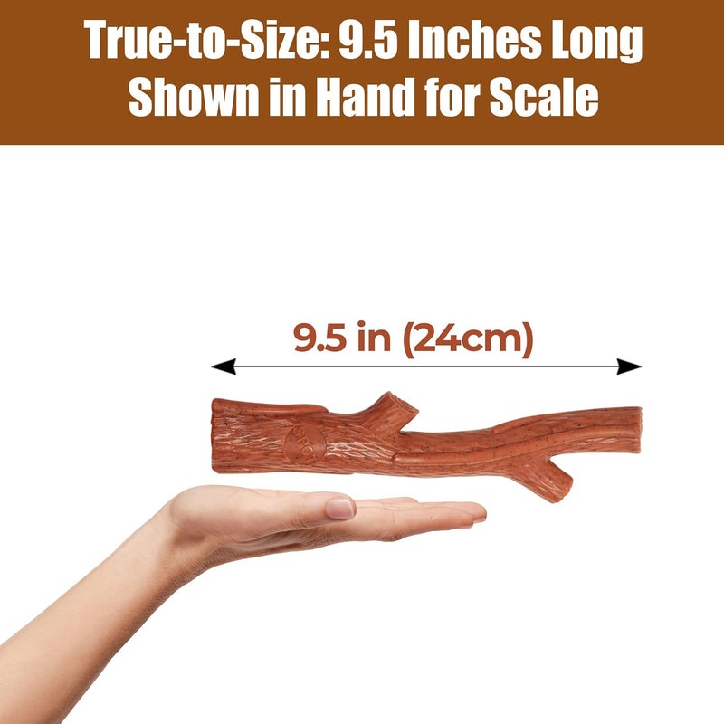 spot Bam-Bones Plus Branch -Bamboo Fiber & Nylon, Durable Long Lasting Dog Chew for Aggressive Chewers – Great Toy for Adult Dogs & Teething Puppies Under 90lbs, Non-Splintering, 9.5in, Beef Flavor - Image 4