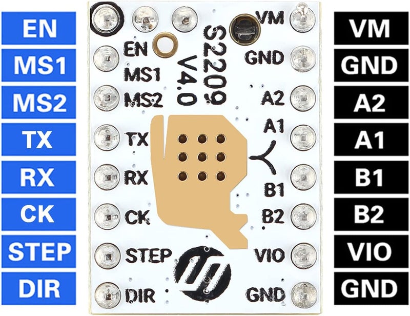 FYSETC 3D Printer Parts 5PCS Upgrade Stepstick Mute S2209 V4.0 Stepper Motor Driver UART Mode with Heatsink for Reprap Ram1.4 MKS Gen/SpideKing/SKR V1.3 MKS GEN L Ramps 1.4/1.5/1.6 Control Motherboard - Image 5