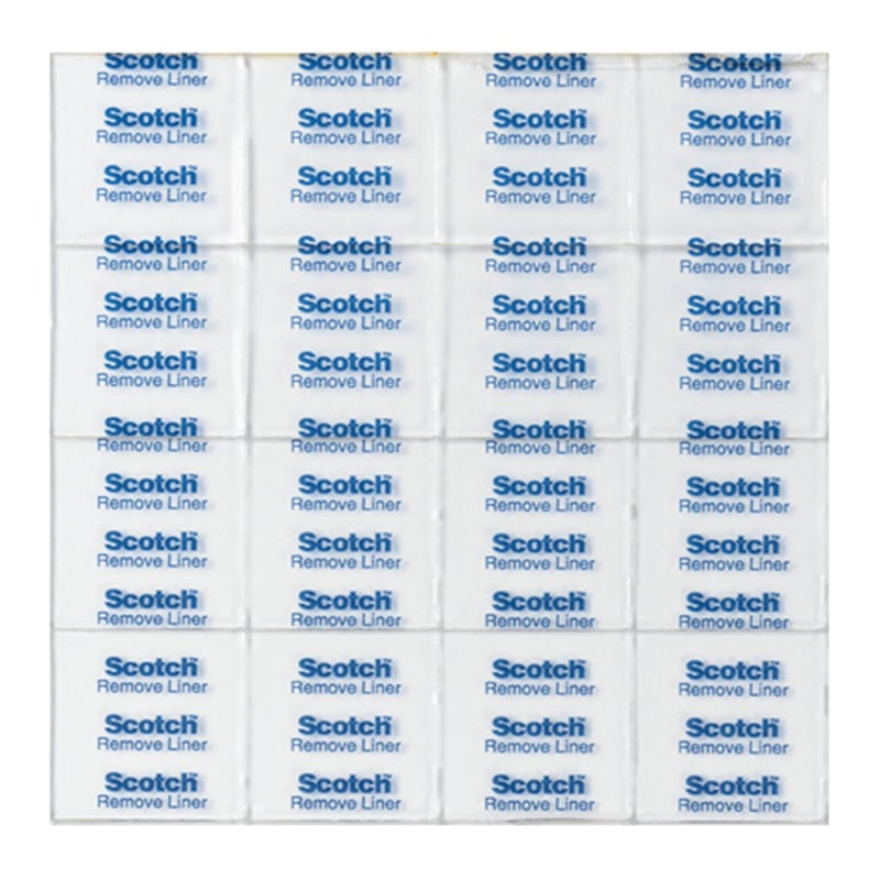 Scotch Removable Clear Double-Sided Mounting Squares, 35 Counts, 0.68" x 0.68" in, Holds Up To 1 lbs., Removes Easily Without Leaving Any Residue, Designed for Hanging Artwork, Photos & Cards (859) - Image 2
