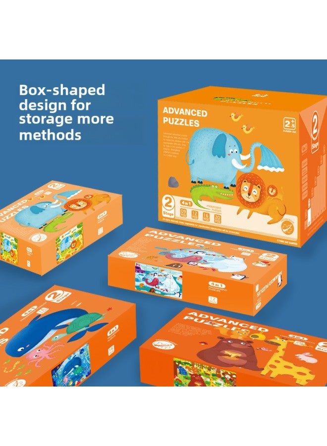 لغز سلم متقدم 7 مراحل نمو الذكاء لغز التعليم المبكر لغز التفكير التنوير ألعاب خشبية - اللون: المرتبة 7 - Image 3