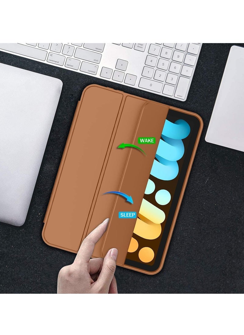 JAJEEK NEW Smart Case with Pencil Holder Compatible with iPad Mini 6, Trifold Stand Smart Case with Soft TPU Back, Auto Wake/Sleep, Dust Proof & Anti-Fingerprint, Heavy Duty Protection - Image 1