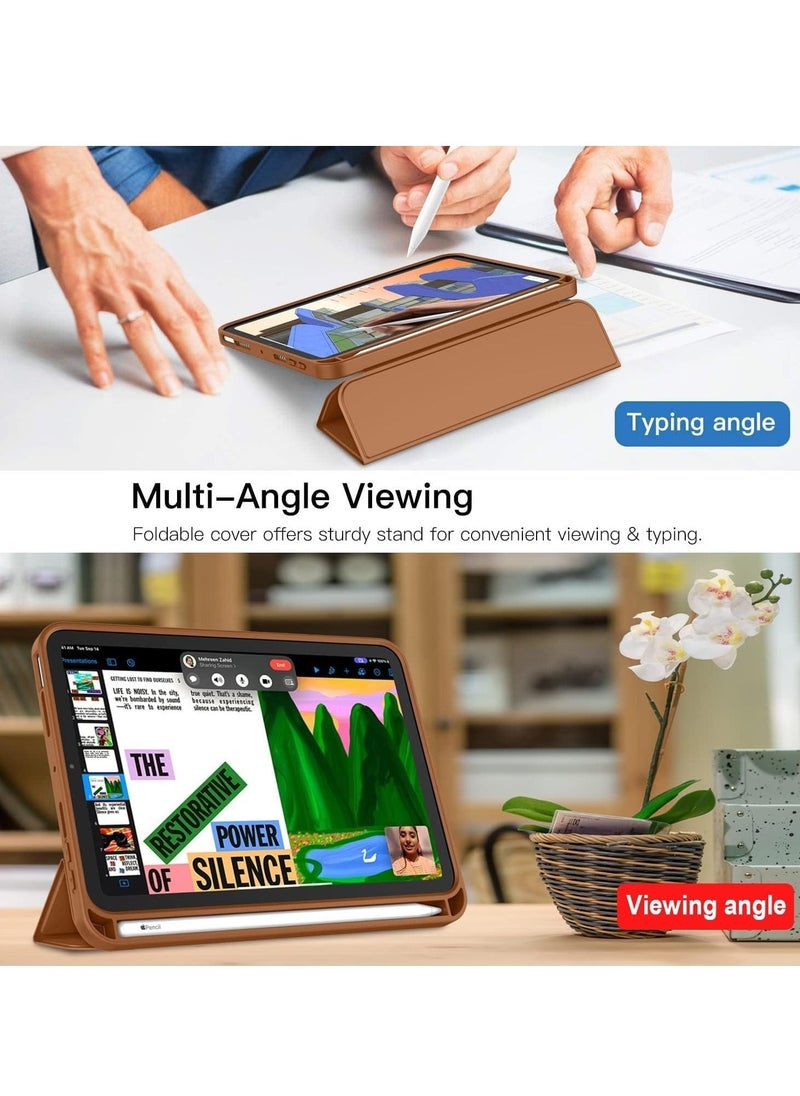 JAJEEK NEW Smart Case with Pencil Holder Compatible with iPad Mini 6, Trifold Stand Smart Case with Soft TPU Back, Auto Wake/Sleep, Dust Proof & Anti-Fingerprint, Heavy Duty Protection - Image 3
