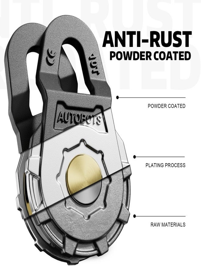 AUTOBOTS Block (22046LBS Work Load Limit) for Winch Recovery,Heavy Duty Forged Steel Block Pulley for Truck, UTV, ATV Black - Image 2