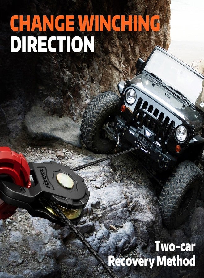 AUTOBOTS Block (22046LBS Work Load Limit) for Winch Recovery,Heavy Duty Forged Steel Block Pulley for Truck, UTV, ATV Black - Image 4