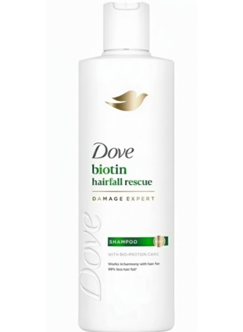 Dove Biotin Hair Fall Rescue Damage Expert Shampoo 400ml - Image 1