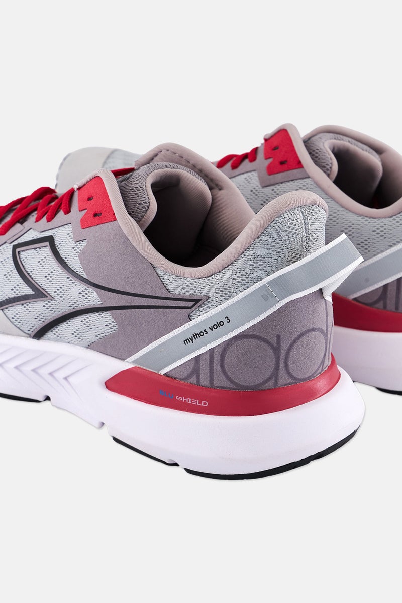 DIADORA Men Mythos Blushield Volo 3 Lace Up Training Shoes, Grey  - Image 4