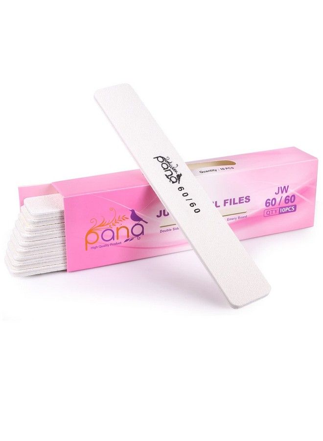 Pana 10Pcs Pana Jumbo Doublesided Emery Nail File For Manicure Pedicure Natural And Acrylic Nails White (Grit 6060) - Image 1