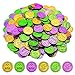 ADXCO 288 Pieces Mardi Gras Coins Bulk Mardi Gras Plastic Coins Play Money for Mardi Gras Carnival Party Decorations Supplies Gold Purple Green - Image 2