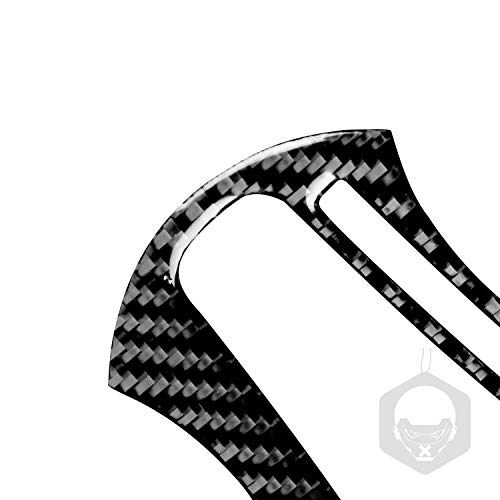PJFUS Real Soft Carbon Fiber Center Console Automatic Gear Shift Transmission Box Panel Trim Sticker Auto Interior Accessories Compatible with Civic 8 Gen 2006-2011 Black 3pcs(Type B) - Image 5
