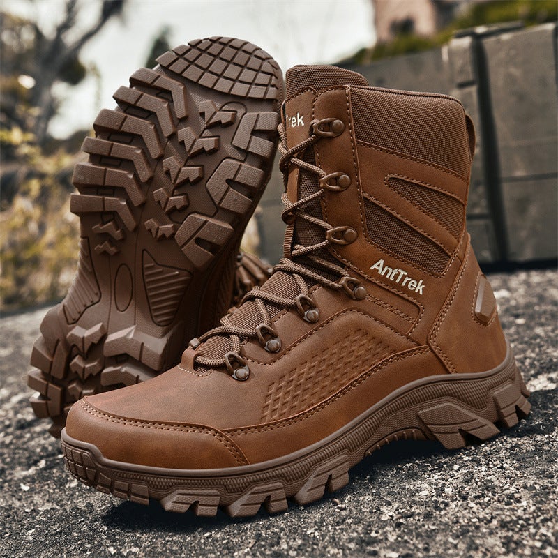New Large Size Men'S Outdoor Combat Boots, Wear-Resistant Outdoor Leisure Sports Hiking Boots, Dropshipping For Men - Image 2
