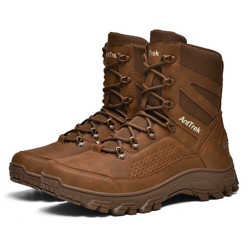 New Large Size Men'S Outdoor Combat Boots, Wear-Resistant Outdoor Leisure Sports Hiking Boots, Dropshipping For Men - Image 1