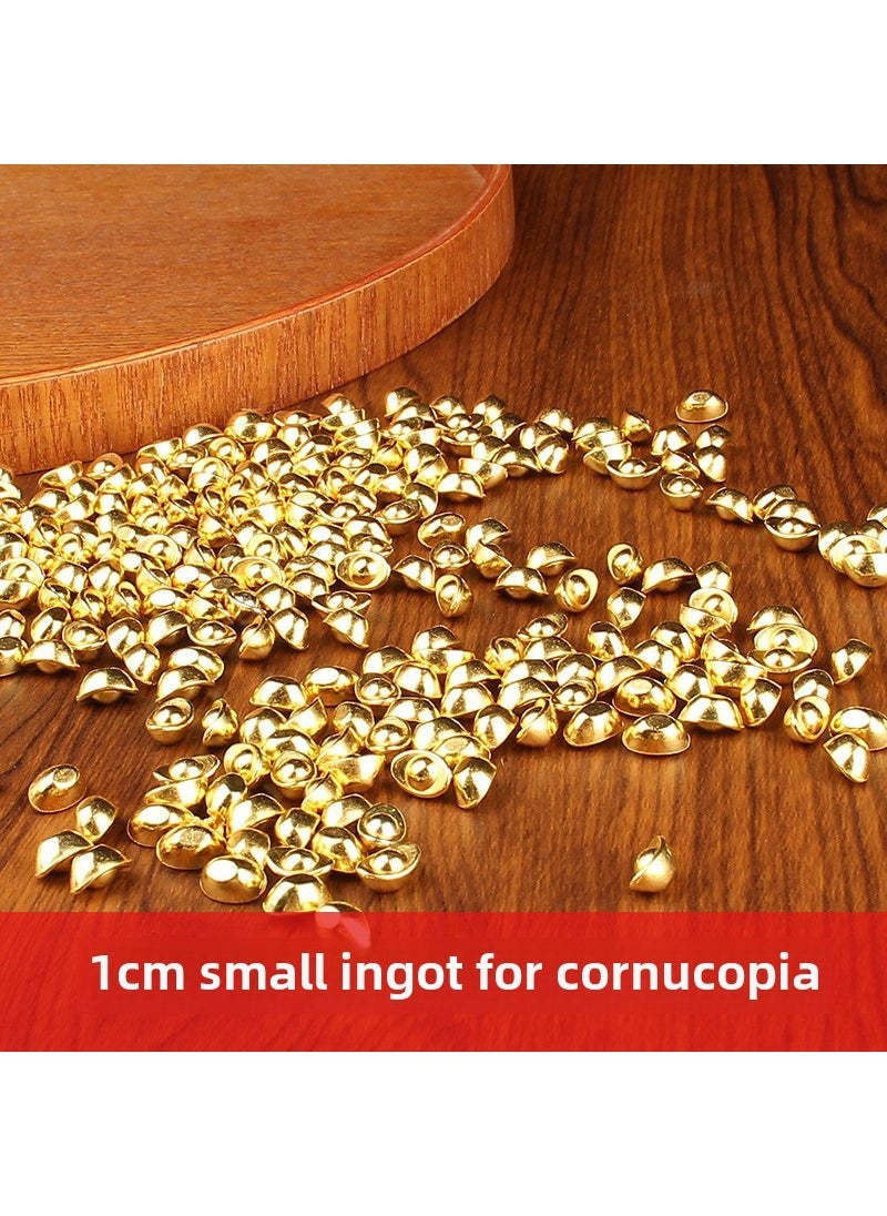 Brass Wealth Bowl Golden Ingot Craft [special cornucopia] 1cm small silver ingot [100]] 