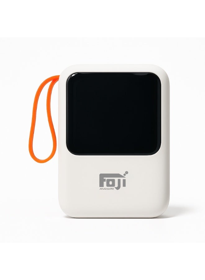 فوجي بطارية F1 Power Bank بسعة 10000 مللي أمبير - مصباح يدوي LED مزدوج - شحن سريع بقوة 22.5 واط - كابلات مدمجة 4 في 1 - شاشة LED - شاحن لأجهزة iPhone و Samsung و Huawei Inc. - Image 1