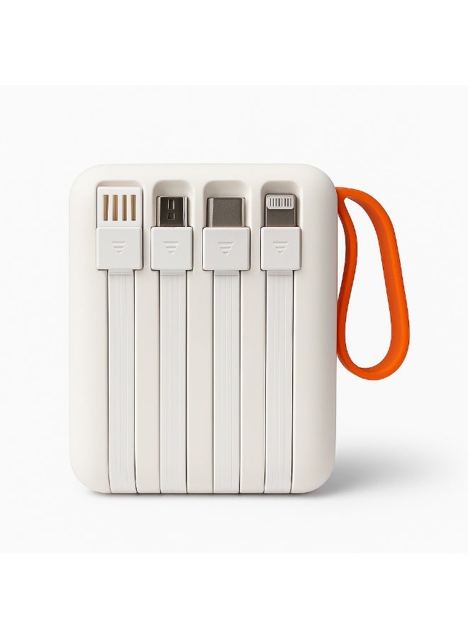 فوجي بطارية F1 Power Bank بسعة 10000 مللي أمبير - مصباح يدوي LED مزدوج - شحن سريع بقوة 22.5 واط - كابلات مدمجة 4 في 1 - شاشة LED - شاحن لأجهزة iPhone و Samsung و Huawei Inc. - Image 2