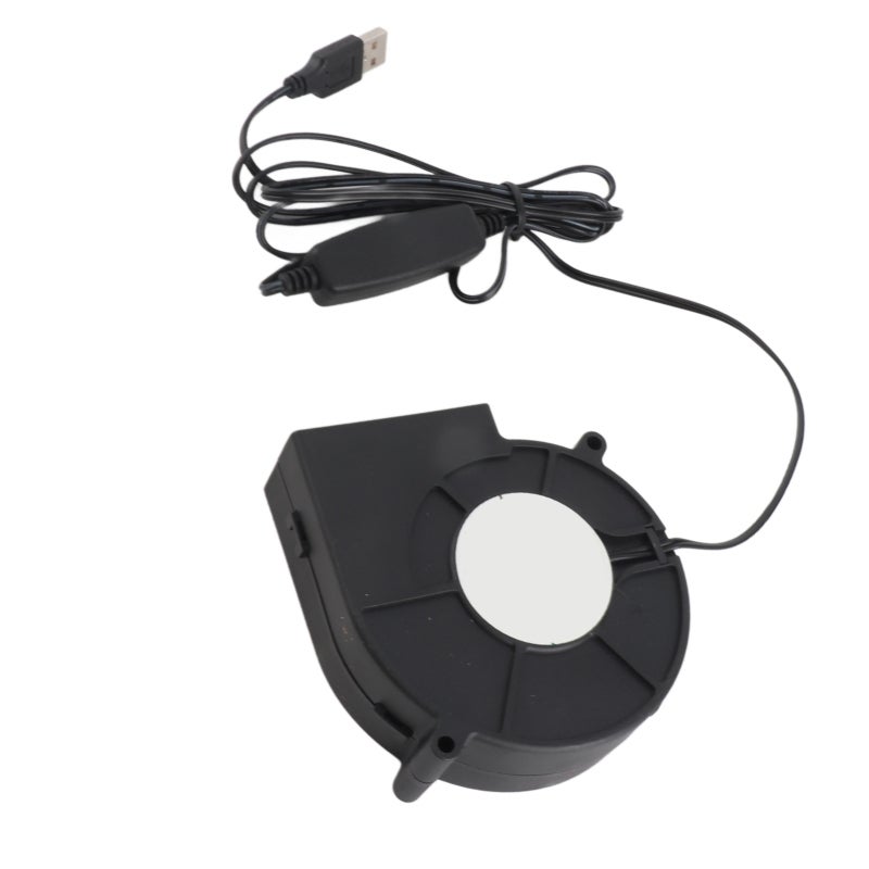 مروحة منفاخ USB مقاس 97 مم - وضع سرعات ثلاثة - تدفق هواء عالٍ - لمروحة تبريد الكمبيوتر - تعمل بواسطة USB وتثبيت سهل - لمروحة تبريد الكمبيوتر للأجهزة الإلكترونية وطابعات 3D وأرفف الأرفف ومراكز البيانات - Image 1