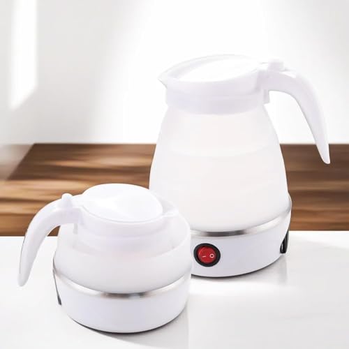 BLADESMITH Silicone Kettle - Lightweight, Portable, Foldable Travel Kettle (WHITE) - Image 1