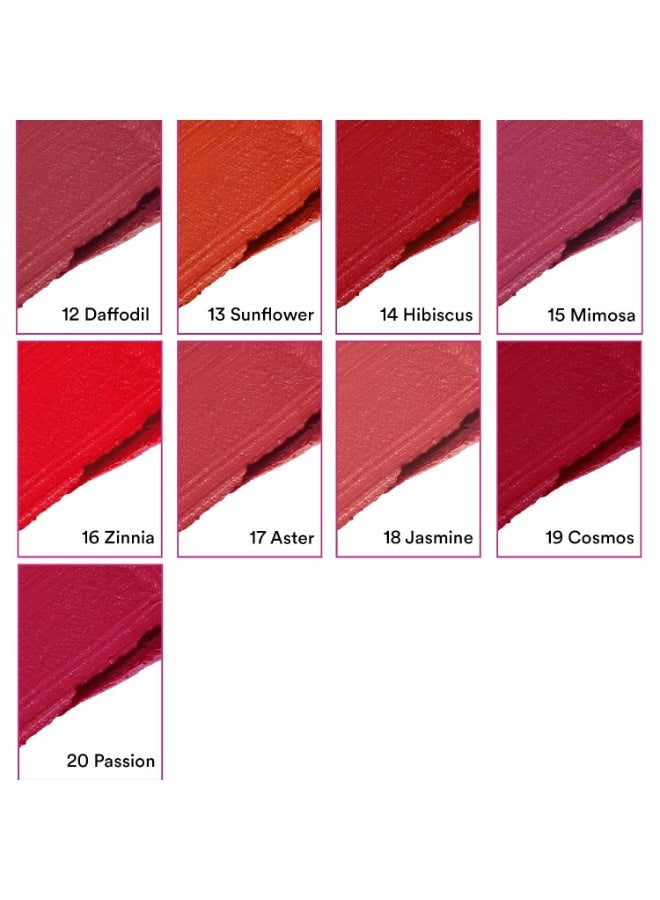 SUGAR POP Satin Matte Luxe | Castor Oil, Vitamin E & Hyaluronic Acid | Full coverage - 16 Zinnia  Lipstick - Image 4