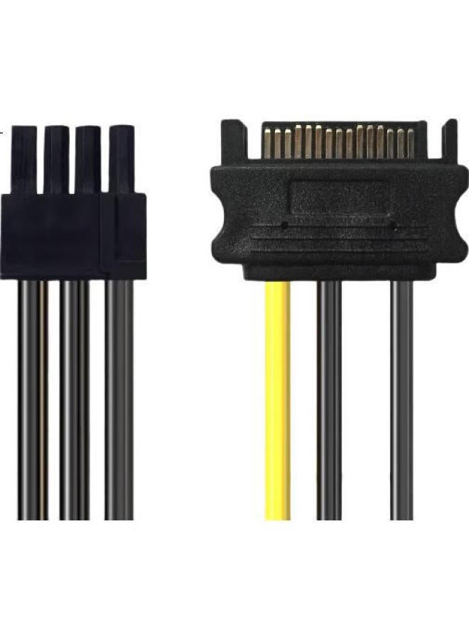 Suoli Soli Graphics Card Power Cable Dual 15p To 8p Desktop C Puter Case Dual Sata 15pin To 8pin Power Adapter Cable Reverse Connection Cable / 60011 - Image 2