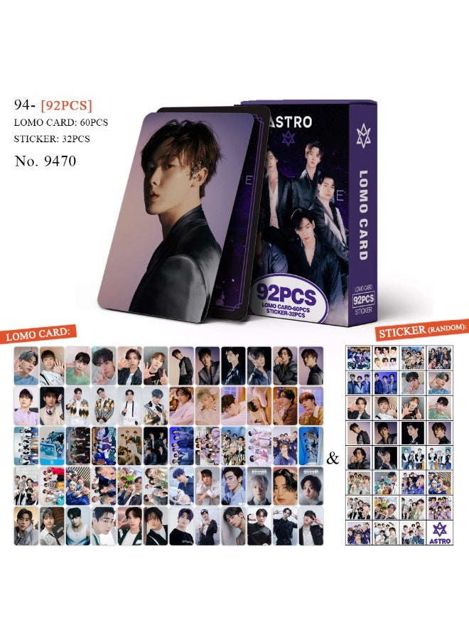 NIBEMINENT 92 Pcs Kpop ASTRO Cha EunWoo Lomo Cards Card For Fans Collection Gifts - Image 1