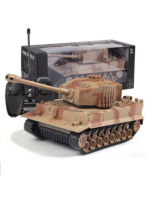 Remote Controlled Shooting Ball Tank with Rotating Turret and Gun Barrel Children's Toy